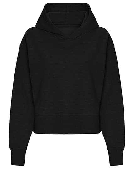 Women's Relaxed Hoodie — Deep Black