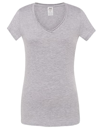 Ladies´ V-Neck Sicilia — Ash Melange