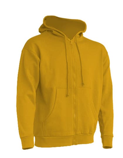 Zipped Hooded Sweater — Mustard