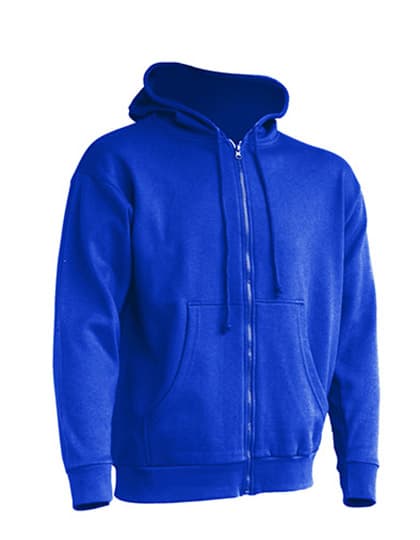 Zipped Hooded Sweater — Royal Blue