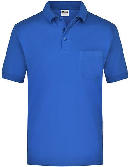 Polo-Piqué Pocket — Royal