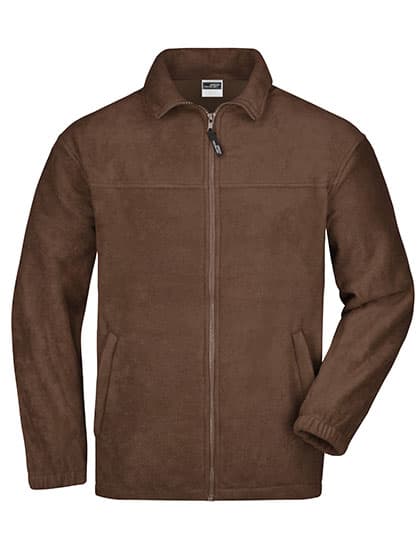 Full-Zip Fleece — Brown