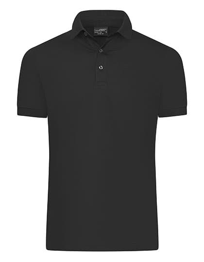 Men´s Mercerised Polo Slim Fit — Black