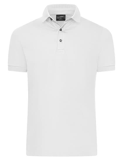 Men´s Mercerised Polo Slim Fit — White