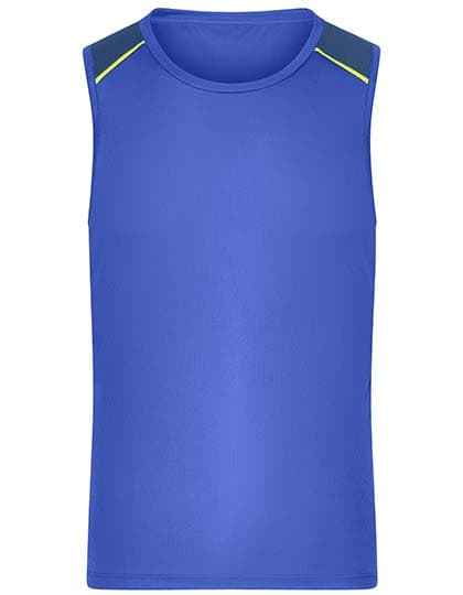 Men´s Running Tank — Peacock Blue