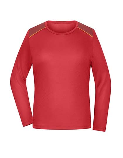 Ladies´ Running Shirt Longsleeve — Spicy Orange