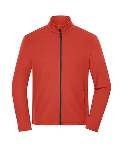 Men´s Sports Structured Fleece Jacket — Spicy Orange