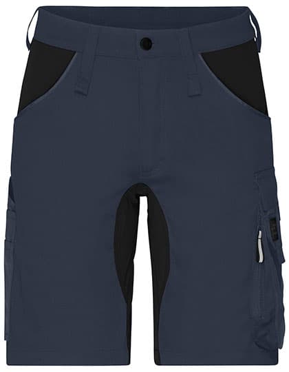 Workwear Stretch-Bermuda Slim Line — Carbon
