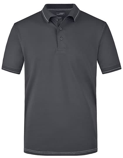 Men´s Elastic Polo — Graphite (Solid)