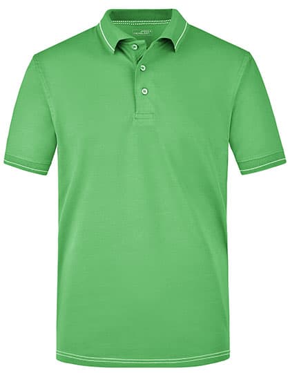 Men´s Elastic Polo — Lime Green