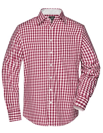 Men´s Checked Shirt — Bordeaux