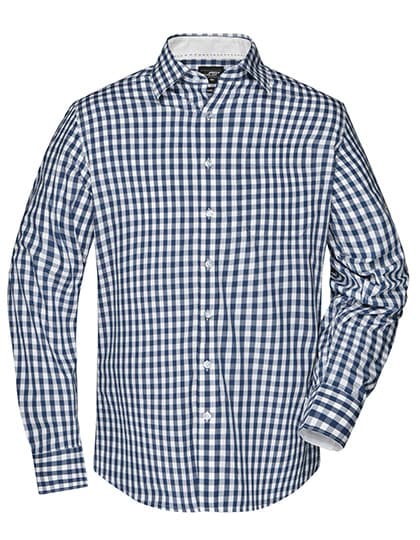 Men´s Checked Shirt — Navy