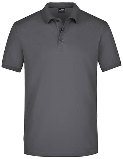 Men´s Elastic Polo Piqué — Graphite (Solid)