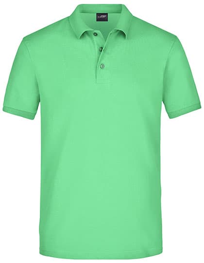 Men´s Elastic Polo Piqué — Lime Green