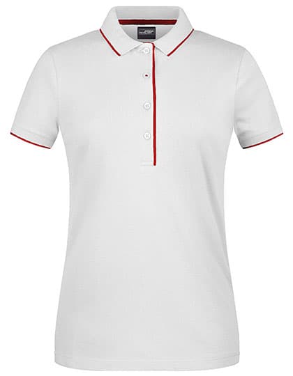 Ladies´ Polo Stripe — White
