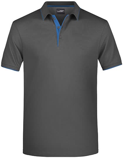 Men´s Polo Stripe — Graphite (Solid)