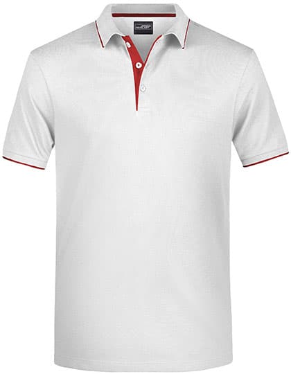Men´s Polo Stripe — White