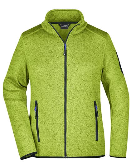 Ladies´ Knitted Fleece Jacket — Kiwi Melange