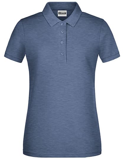 Ladies´ Basic Polo — Light Denim Melange