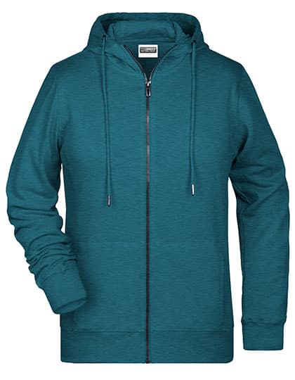 Ladies´ Zip-Hoody — Petrol Melange