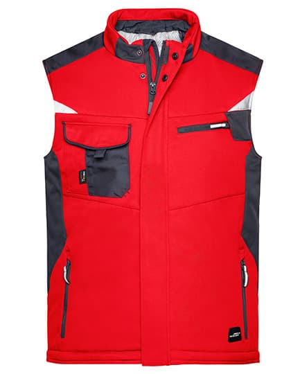 Craftsmen Softshell Vest -STRONG- — Red