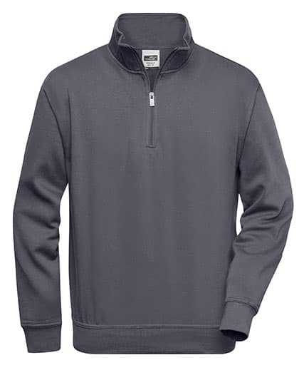 Workwear Half Zip Sweat — Carbon