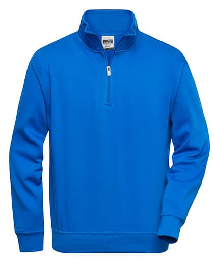 Workwear Half Zip Sweat — Royal
