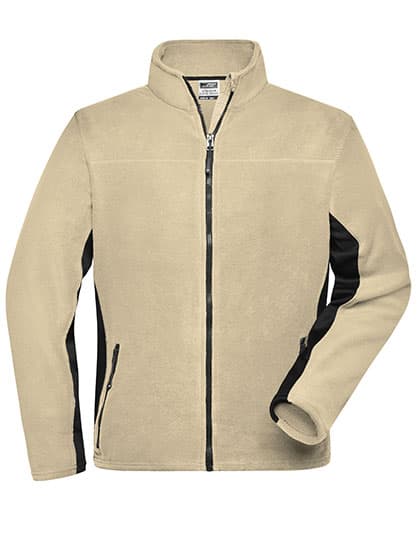 Men´s Workwear Fleece Jacket -STRONG- — Stone