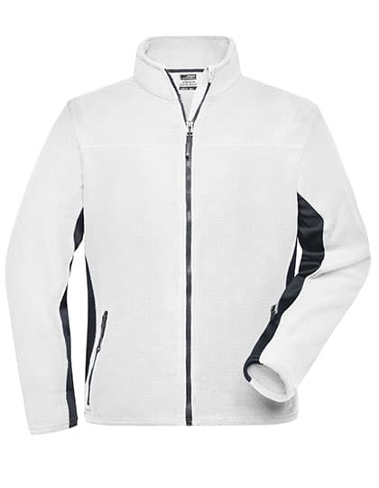 Men´s Workwear Fleece Jacket -STRONG- — White