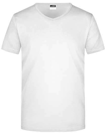 Men´s Slim Fit V-T — White