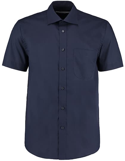 Men´s Classic Fit Business Shirt Short Sleeve — Dark Navy