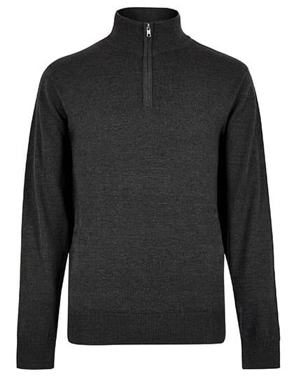 Regular Fit Arundel 1/4 Zip Sweater — Graphite (Solid)