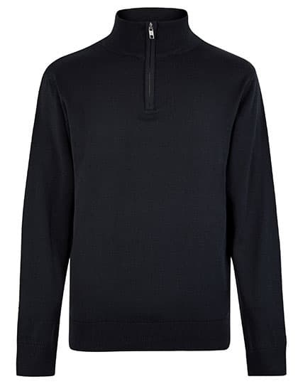 Regular Fit Arundel 1/4 Zip Sweater — Navy