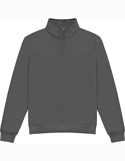 Regular Fit 1/4 Zip Sweatshirt — Dark Grey