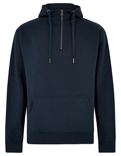 Regular Fit 1/4 Zip Hoodie — Navy