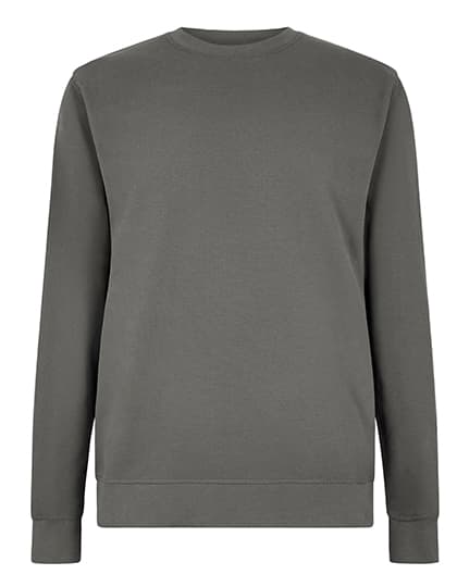 Regular Fit Pique Sweatshirt — Dark Grey