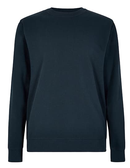 Regular Fit Pique Sweatshirt — Navy