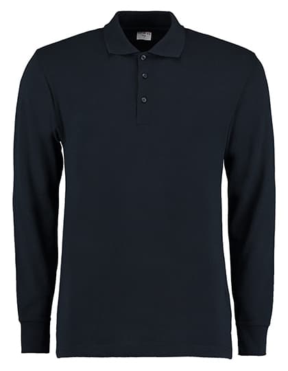 Men´s Classic Fit Long Sleeve Polo Shirt — Navy