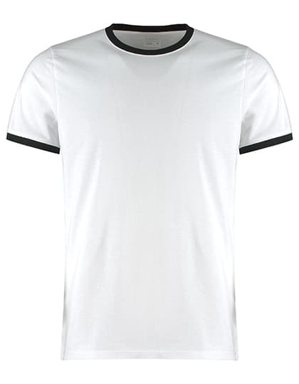Fashion Fit Ringer Tee — White