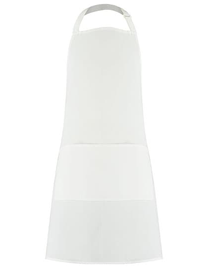 Bib Superwash® 60º Pocket Apron Unisex — White