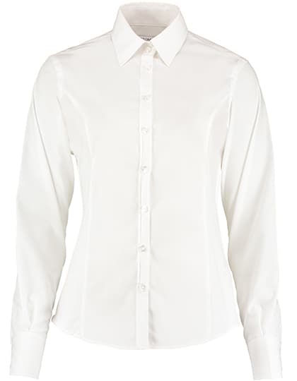 Women´s Tailored Fit Business Shirt Long Sleeve — White