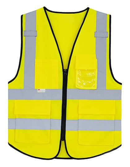 Premium Multifunctional Executive Safety Vest Munich — Signal Yellow