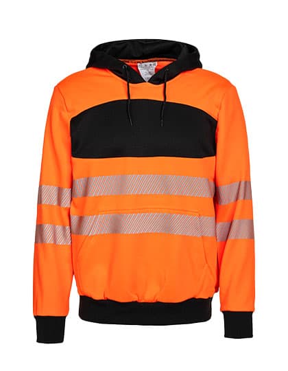 EOS Hi-Vis Workwear Hoody With Printing Area — Signal Orange