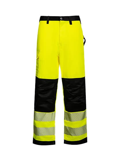 EOS Hi-Vis Workwear Trousers With Printing Areas — Signal Yellow