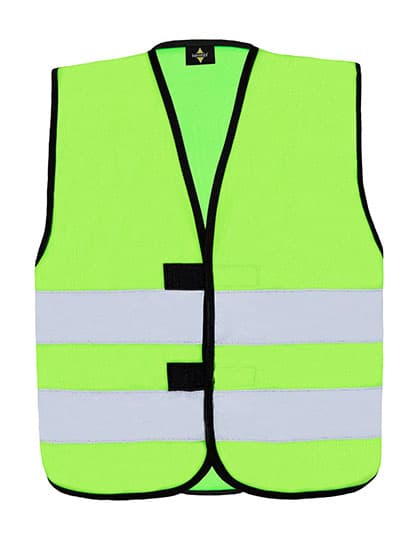 Kids´ Hi-Vis Functional Safety Vest Aarhus — Lime Green