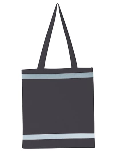 Warnsac® Reflective Shopping Bag With Long Handles — Grey