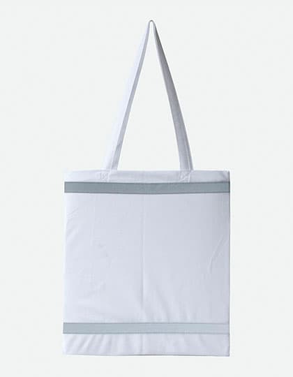 Warnsac® Reflective Shopping Bag With Long Handles — White
