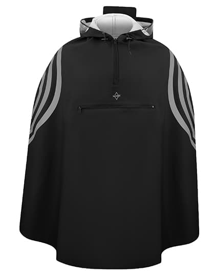 Super Premium Rain Poncho Rotterdam — Black