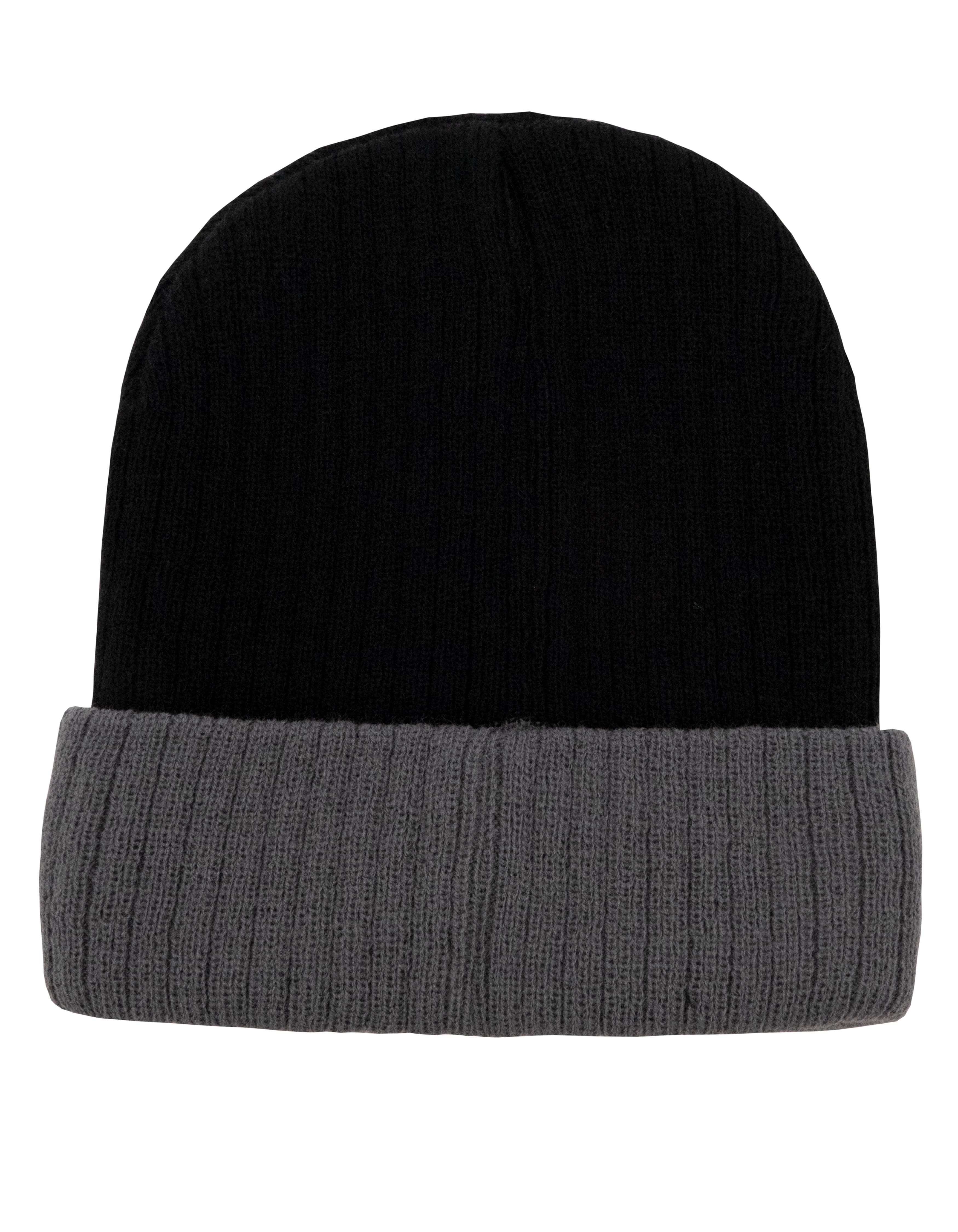 Two-Tone Beanie — Black