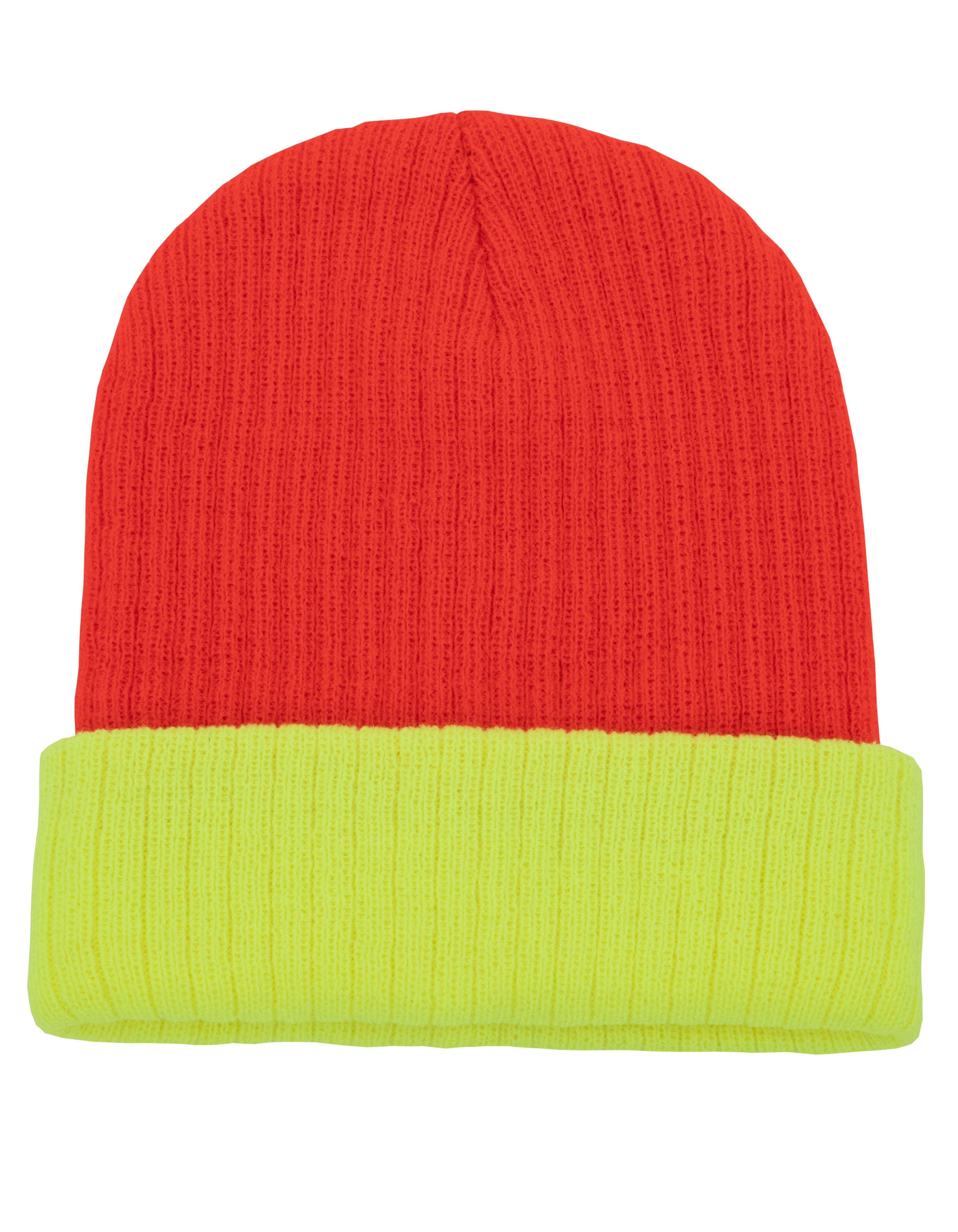 Two-Tone Beanie — Orange